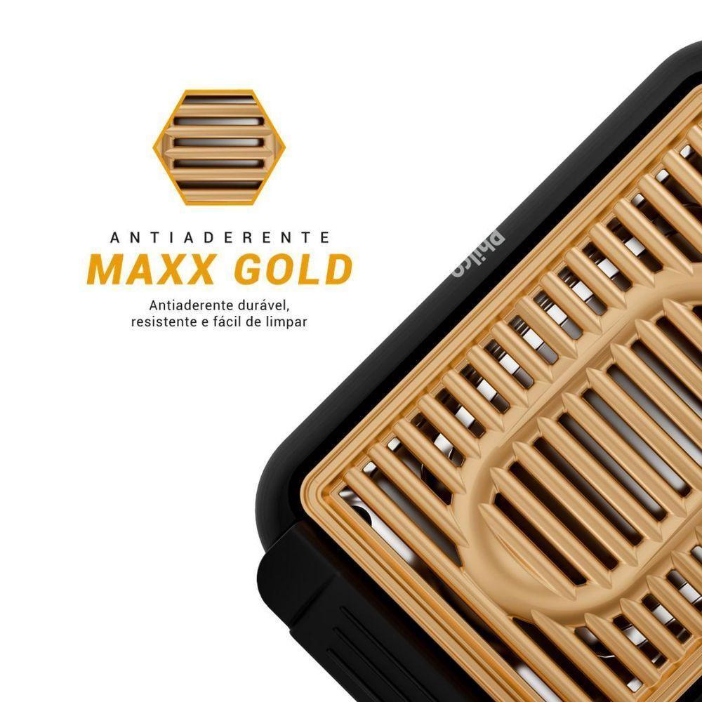 Churrasqueira Elétrica Philco Antiaderente Gold PCQ10A 110V - 2