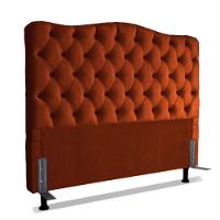 Cabeceira Queen 158 - Bello Box - Dunas Veludo Terracota - 1