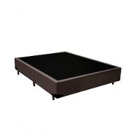 Cama Box Casal Sintético Marrom Com Colchão Espuma D33 Marrocos 30cm - 3