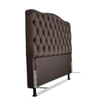 Cabeceira Queen 158 - Bello Box - Dunas Sintético Marrom - 2