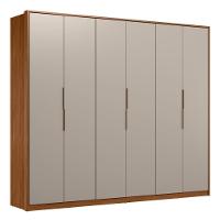 Guarda Roupa Casal 6 Portas E 6 Gavetas Atrice Nogueira/nude Prime Tx Demobile Nogueira/nude Prime Tx - 1