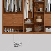 Guarda Roupa Casal 6 Portas E 6 Gavetas Atrice Nogueira/nude Prime Tx Demobile Nogueira/nude Prime Tx