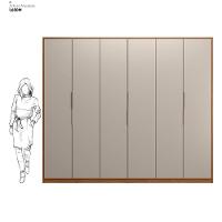 Guarda Roupa Casal 6 Portas E 6 Gavetas Atrice Nogueira/nude Prime Tx Demobile Nogueira/nude Prime Tx - 6