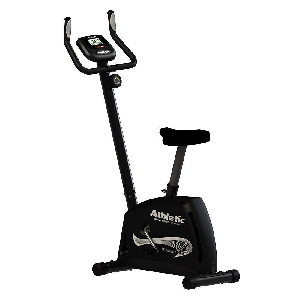 Bicicleta Athletic Training Vertical 8 Níveis Magnéticos Suporta 140kg Pedal Suave Monitor 11 Funções - 1