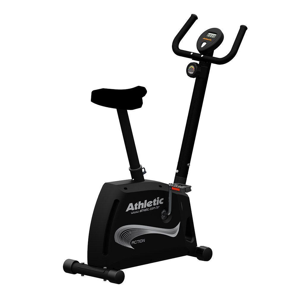 Bicicleta Athletic Training Vertical 8 Níveis Magnéticos Suporta 140kg Pedal Suave Monitor 11 Funções - 5