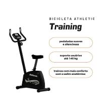 Bicicleta Athletic Training Vertical 8 Níveis Magnéticos Suporta 140kg Pedal Suave Monitor 11 Funções - 2