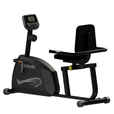 Bicicleta Ergométrica Horizontal Athletic Training 8 Níveis Magnéticos 140kg Conforto Pedal Suave