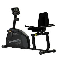 Bicicleta Ergométrica Horizontal Athletic Training 8 Níveis Magnéticos 140kg Conforto Pedal Suave - 1