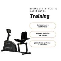 Bicicleta Ergométrica Horizontal Athletic Training 8 Níveis Magnéticos 140kg Conforto Pedal Suave - 2