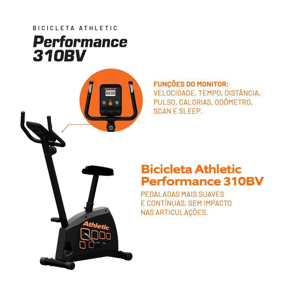 Bicicleta Ergométrica Athletic Performance 310bv Residencial Suporta 150kg 8 Níveis Monitor De Pulso - 5