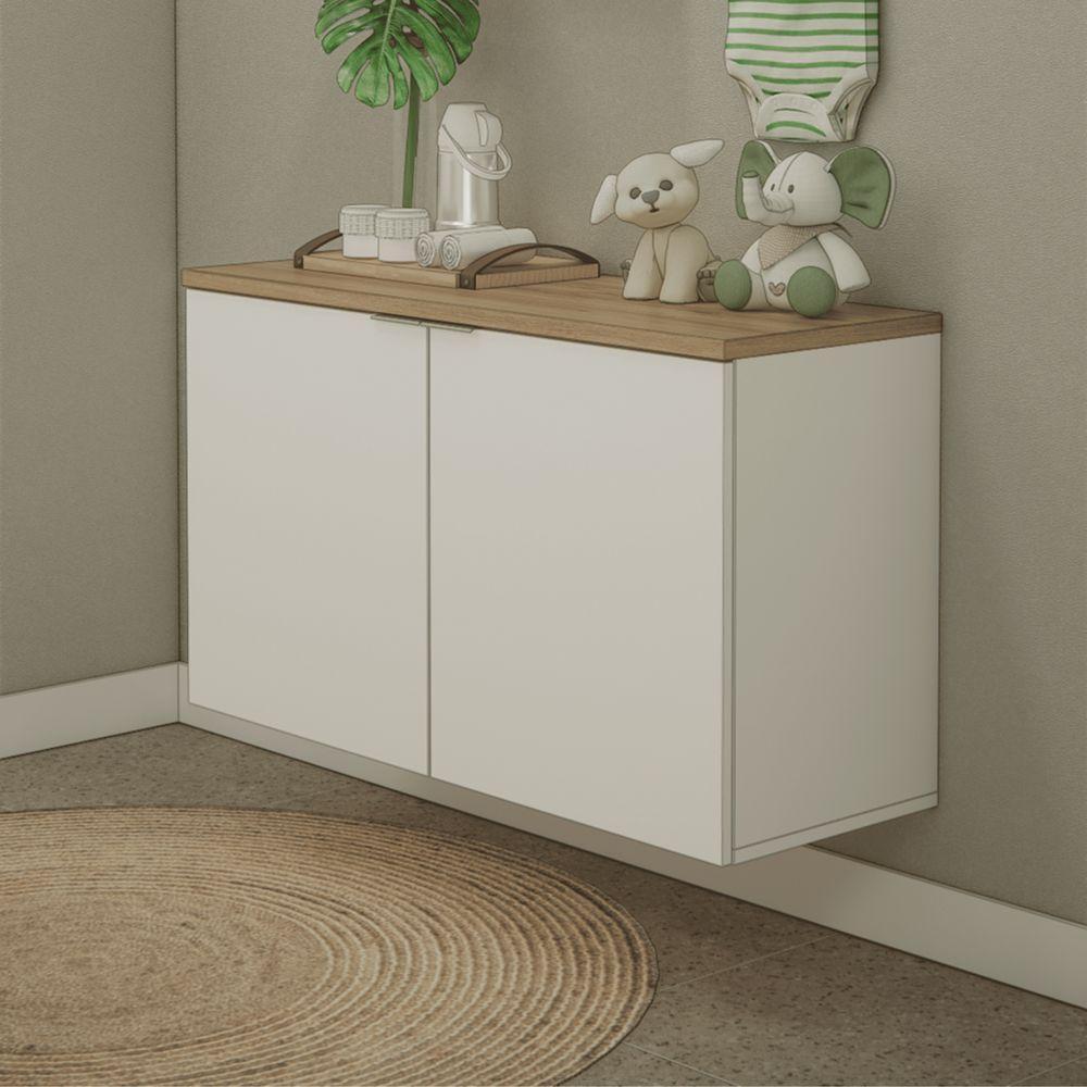 Balcão Nature 110cm Estilare Blc4035 Branco-carvalho - 2