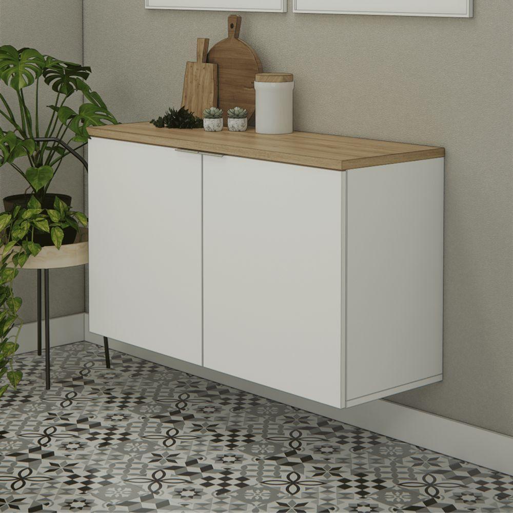 Balcão Nature 110cm Estilare Blc4035 Branco-carvalho - 3