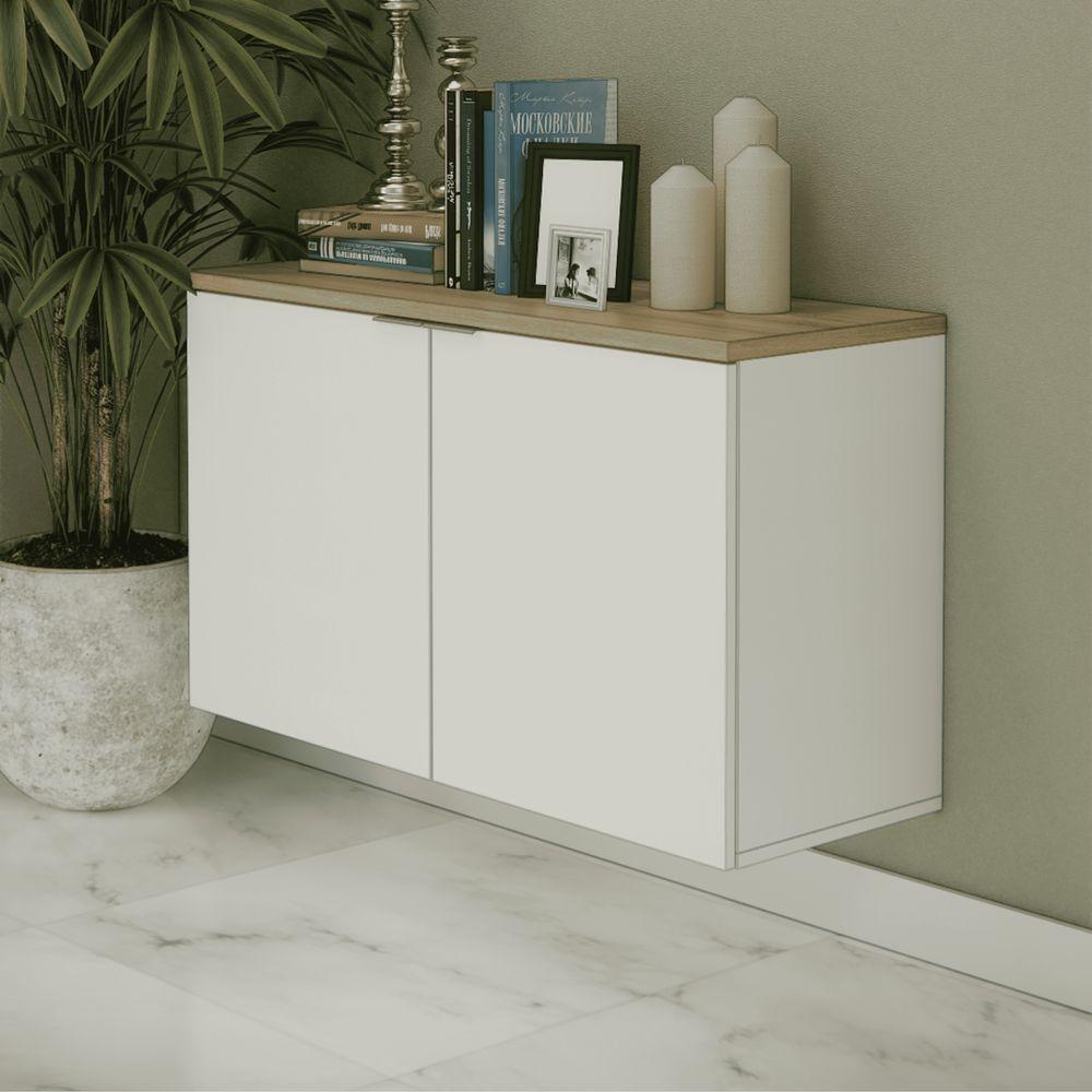 Balcão Nature 110cm Estilare Blc4035 Branco-carvalho - 4