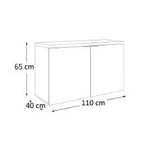 Balcão Nature 110cm Estilare Blc4035 Branco-carvalho - 7