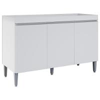 Balcao Para Pia Sem Tampo 120 Cm Manu Branco Reajl Moveis Branco - 1