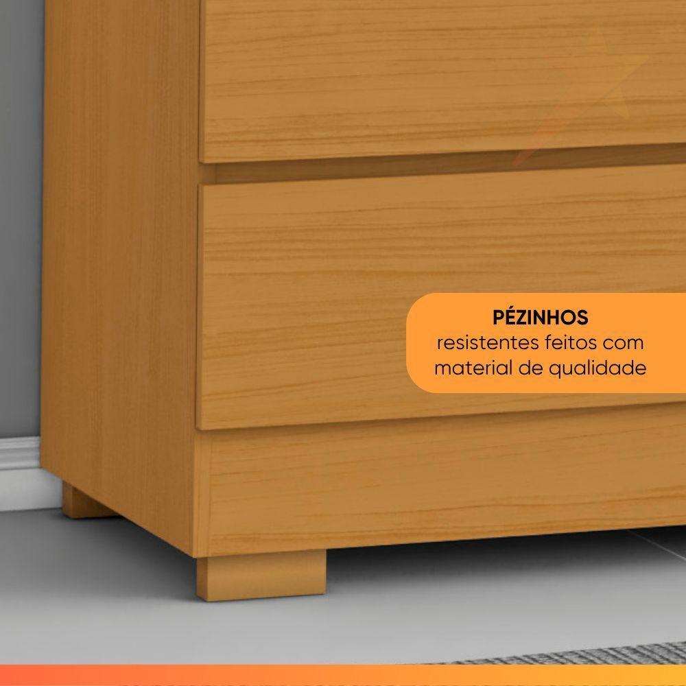 Guarda Roupas Casal Com 6 Portas 6 Gavetas Porto Madeirado/off White - 2