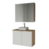 Conjunto Nature 90cm Estilare CNJ4033 Carvalho-branco - 3