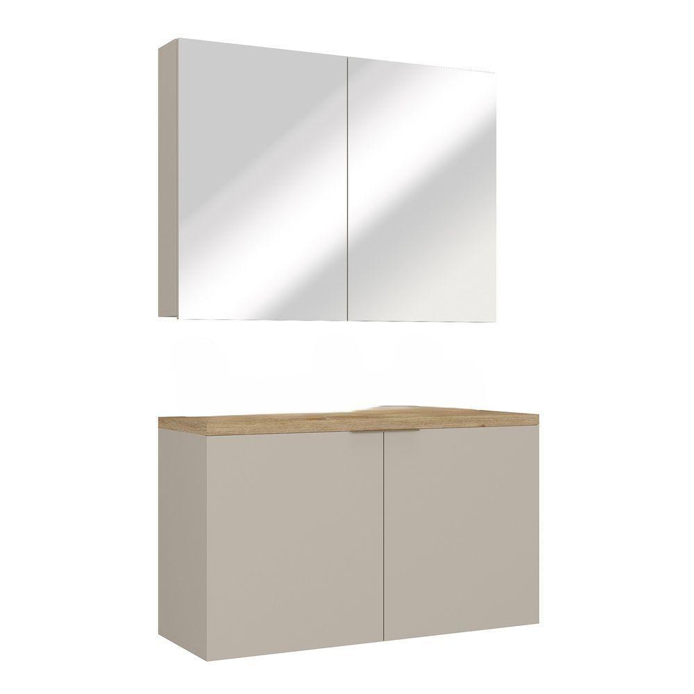 Conjunto Nature 110cm Estilare CNJ4036 Nude-carvalho - 2