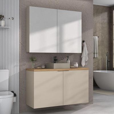 Conjunto Nature 110cm Estilare CNJ4036 Nude-carvalho