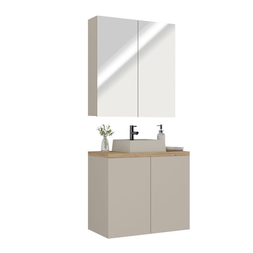 Conjunto Nature 75cm Estilare CNJ4012 Nude-carvalho - 3