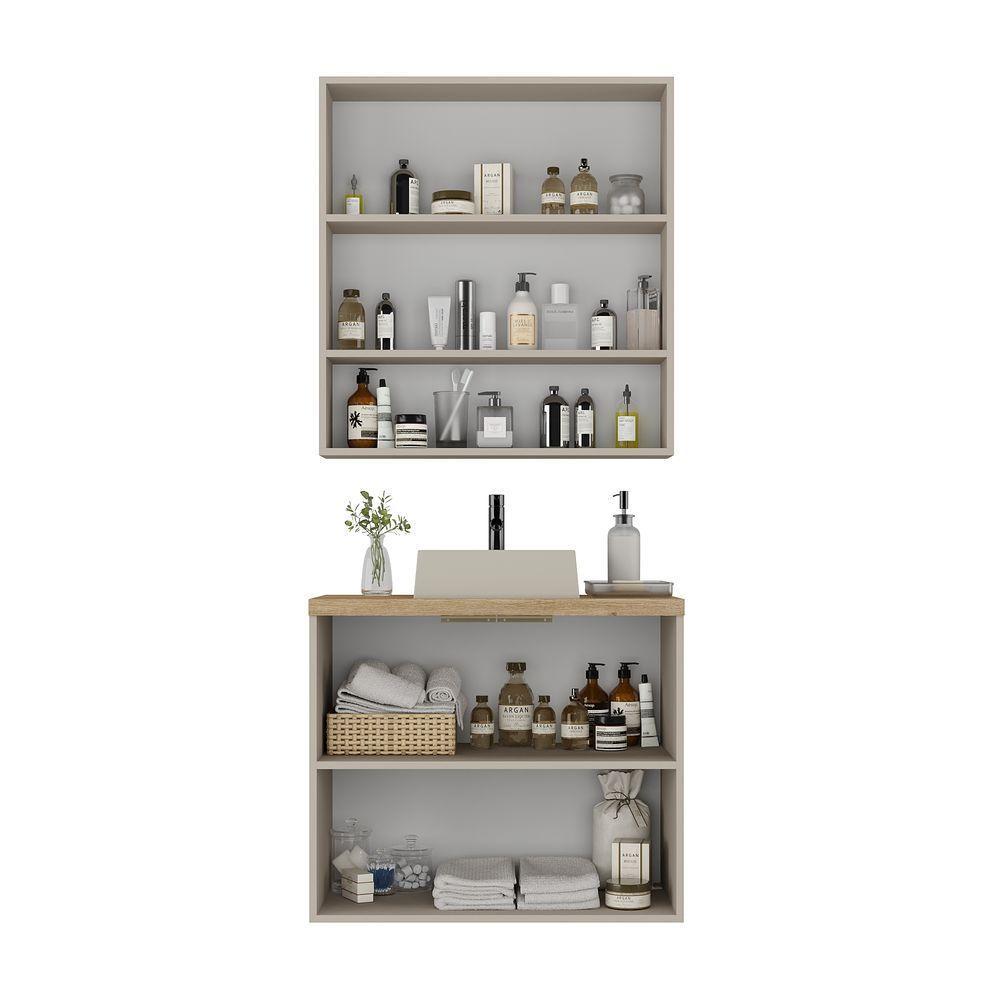 Conjunto Nature 75cm Estilare CNJ4012 Nude-carvalho - 4