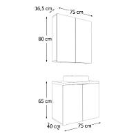 Conjunto Nature 75cm Estilare CNJ4012 Carvalho-verde - 6