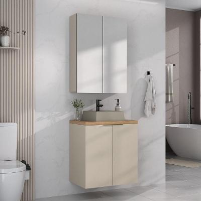 Conjunto Nature 60cm Estilare Cnj4009 Nude/carvalho