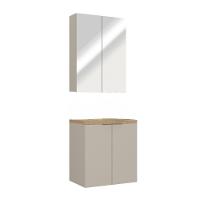 Conjunto Nature 60cm Estilare Cnj4009 Nude/carvalho - 2