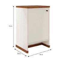 Conjunto Escritório 3 Peças - Mesa Gaveteiro E Balcão Verben - Offwhite/naturale Offwhite/naturale - 8