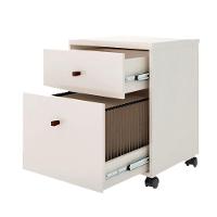 Conjunto Escritório 3 Peças - Mesa Gaveteiro E Balcão Verben - Offwhite/naturale Offwhite/naturale - 9