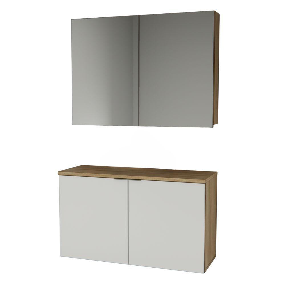 Conjunto Nature 110cm Estilare CNJ4036 Carvalho-branco - 2