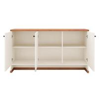 Conjunto Escritório Office Mesa E Buffet Verbena - Vianossa - Offwhite/naturale Offwhite/naturale - 6