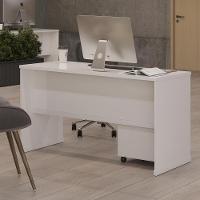 Conjunto Escritório 2 Peças - Mesa E Gaveteiro Verbena Viano - Branco Branco - 6