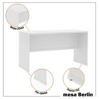 Conjunto Escritório 2 Peças - Mesa E Gaveteiro Verbena Viano - Branco Branco - 9