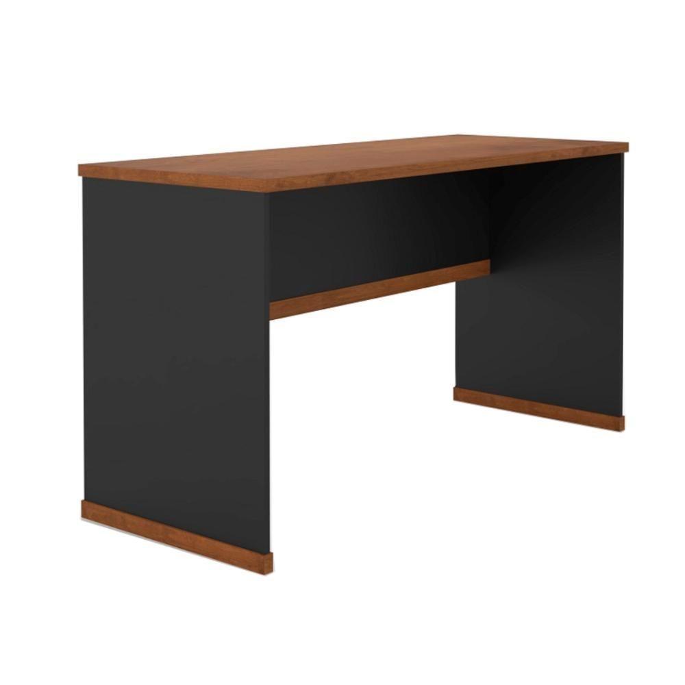 Conjunto Escritório 2 Peças - Mesa E Armário Verbena - Preto/naturale Preto/naturale - 6