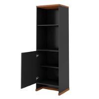 Conjunto Escritório 3 Peças - Mesa Armário E Gaveteiro Verbe - Preto/naturale Preto/naturale - 5