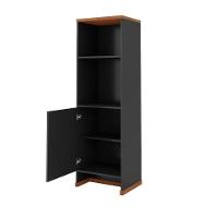 Conjunto Escritório 2 Peças - Buffet E Armário Verbena - Preto/naturale Preto/naturale - 6