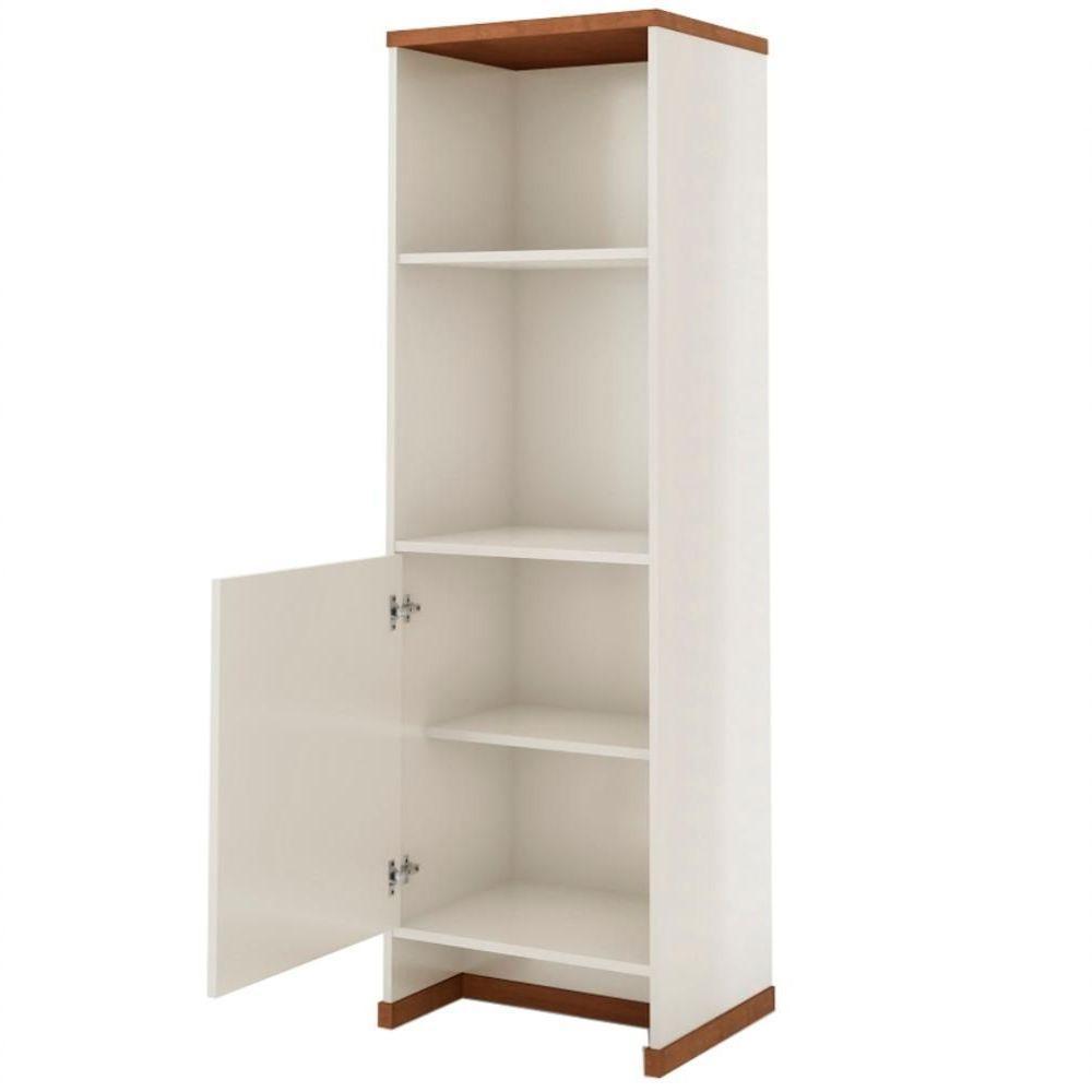 Conjunto Escritório 2 Peças - Buffet E Armário Verbena - Offwhite/naturale Offwhite/naturale - 6