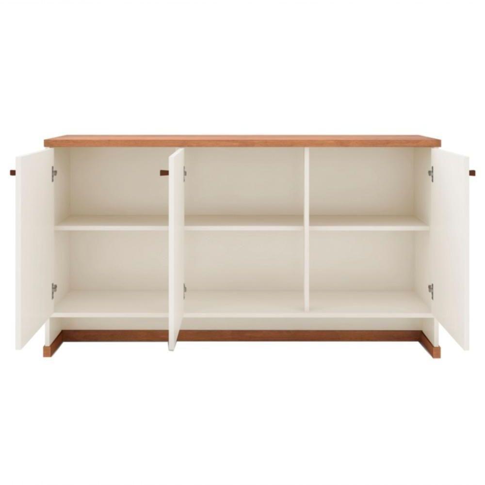 Conjunto Escritório 2 Peças - Buffet E Armário Verbena - Offwhite/naturale Offwhite/naturale - 7