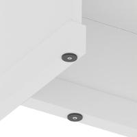 Conjunto Escritório 2 Peças - Buffet E Armário Verbena - Branco Branco - 8