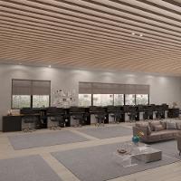 Conjunto De Escritório Tech 8 Livreiro 2 Buffet E 9 Mesas 90 - Preto E Cedro Preto E Cedro - 2