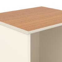 Conjunto De Escritório Tech 7 Livreiro 1 Buffet E 8 Mesas 90 - Off White E Cedro Off White E Cedro