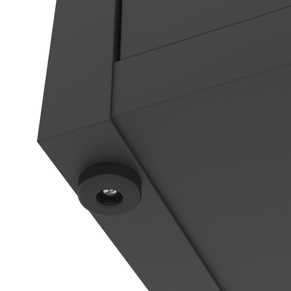 Conjunto De Escritório Tech 4 Livreiro E 5 Mesas 90cm - Vian - Preto E Cedro Preto E Cedro - 8