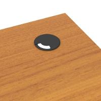 Conjunto De Escritório Tech 1 Livreiro E 2 Mesas 90cm - Vian - Preto E Cedro Preto E Cedro - 7