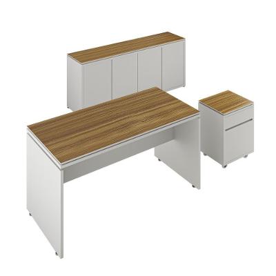 Conjunto De Escritório Office 3 Peças Mesa Gaveteiro Balcão - Fendi E Freijó Fendi E Freijó