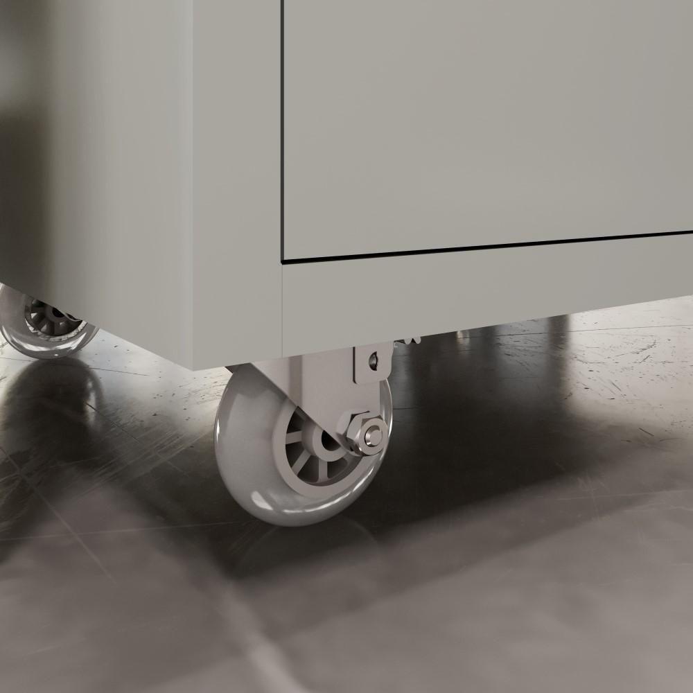 Conjunto De Escritório Office 4 Peças Mesa Gaveteiro Balcão - Fendi E Freijó Fendi E Freijó - 10