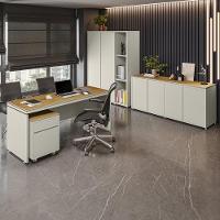 Conjunto De Escritório Office 4 Peças Mesa Gaveteiro Balcão - Fendi E Freijó Fendi E Freijó - 2