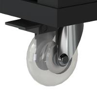 Conjunto De Escritório Office 3 Peças Mesa Gaveteiro Balcão - Preto Preto - 10