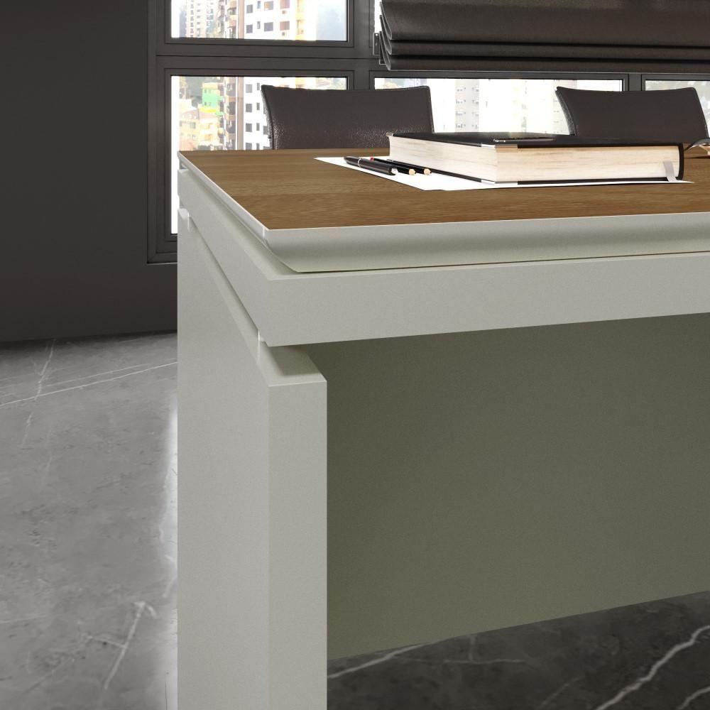 Conjunto De Escritório Office 2 Peças Mesa Armário Alto Tund - Fendi E Freijó Fendi E Freijó - 9