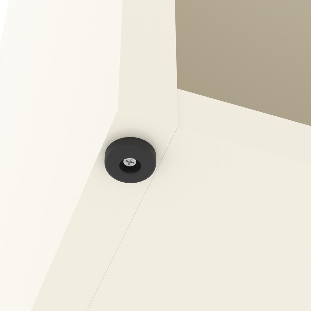 Conjunto De Escritório 2 Peças Tech Office Livreiro E Aparad - Off White E Cedro Off White E Cedro - 5